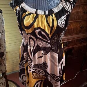 MKM Designs Size Large Women’s Tunic Blouse GREAT FABRIC